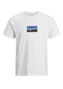 Jack & Jones JACK & JONES, Herren T-Shirt, Blau / Schwarz / Weiß