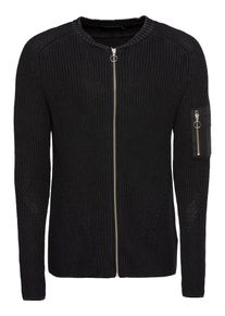 Jack & Jones JACK & JONES, Herren Strickjacke 'JPREARL KNIT CARDIGAN', Schwarz