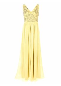 Heine, Damen Abendkleid mit Pailletten, Gelb