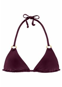 Lascana, Damen Triangel-Top 'Kati', Bordeaux