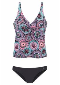 s.Oliver RED LABEL, Damen Bügel-Tankini, Hellblau / Lila