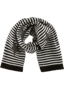 Superdry, Damen Strickschal, Schwarz / Weiß