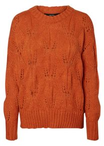 V&eacute;ro Moda VERO MODA, Damen Strickpullover, Dunkelorange