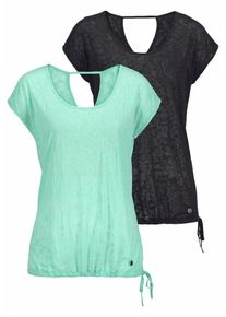 OCEAN SPORTSWEAR, Damen T-Shirt, Mint / Schwarz