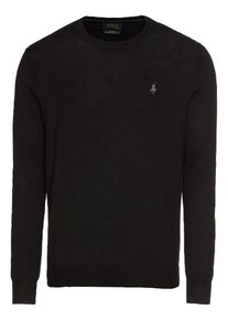 Polo Ralph Lauren, Herren Pullover 'LS SF CN PP-LONG SLEEVE-SWEATER', Schwarz