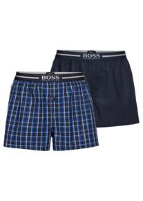 BOSS, Herren Boxershorts '2P Boxer Shorts EW', Blau