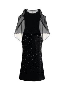 Ulla Popken, Damen Abendkleid, Schwarz