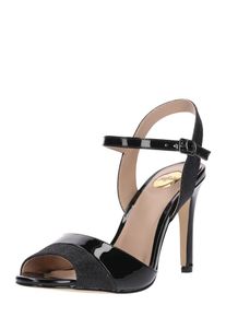Buffalo, Damen Peep Toe-Sandalette, Schwarz