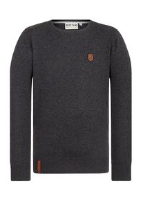 Naketano, Herren Pullover, Dunkelgrau / Schwarz