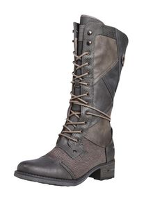 Mustang, Damen Schnürstiefel, Graphit