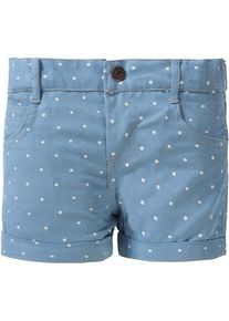 Blue Seven, M&auml;dchen Shorts, Rauchblau / Wei&szlig;