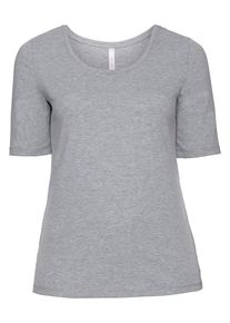 sheego Casual, Damen sheego Basic T-Shirt, Grau