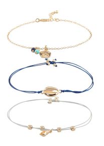 ABOUT YOU, Damen Armbänder 'Judith', Blau / Gold