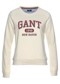 Gant, Damen Sweater, Dunkelrot / Wollwei&szlig;