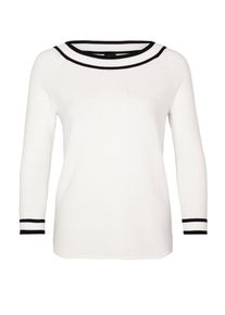 s.Oliver BLACK LABEL, Damen Pullover, Schwarz / Weiß
