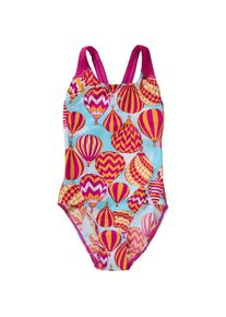 Speedo, Mädchen Badeanzug 'COLOUR POPS', Hellblau / Orange / Dunkelpink