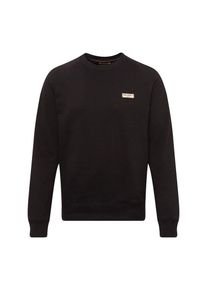Nudie Jeans Co, Herren Sweatshirt 'Samuel Logo', Schwarz