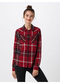 Noisy may, Damen Bluse 'NMERIK', Rot / Blutrot / Schwarz / Weiß