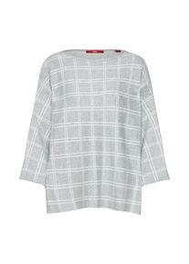 s.Oliver RED LABEL, Damen Pullover, Hellgrau / Weiß
