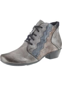 Rieker, Damen Schn&uuml;rstiefeletten, Chamois / Taubenblau / Dunkelgrau