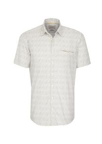 Camel Active, Herren Hemd, Oliv / Wei&szlig;