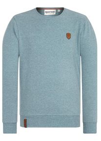 Naketano, Herren Sweatshirt 'Al K.Ohol', Rauchblau