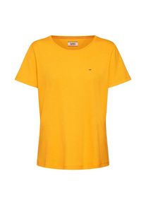 Tommy Jeans, Damen Shirt 'TJW SOFT JERSEY TEE', Gelb