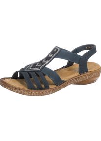 Rieker, Damen Riemchensandale, Enzian