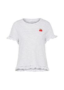 Only, Damen Verspieltes Shirt, Nachtblau / Weiß