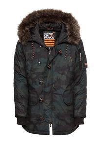 Superdry, Herren Jacke, Khaki / Smaragd / Schwarz
