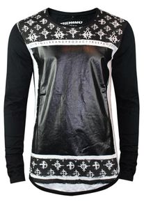 Trueprodigy, Herren Shirt 'Crosses & Glace', Schwarz / Weiß