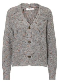 Pieces, Damen Strickjacke 'PCKIA', Dunkelgrau