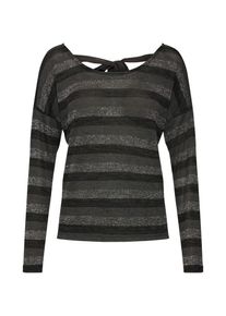 Only, Damen Shirts 'PICO', Dunkelgrau / Schwarz
