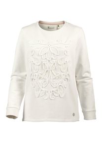 O`Neill O'NEILL, Damen 'LACE DETAIL CREW' Sweatshirt, Perlwei&szlig;