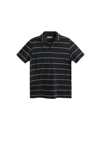 Mango Man, Herren Poloshirt 'Izimiro', Navy / Bronze / Wei&szlig;