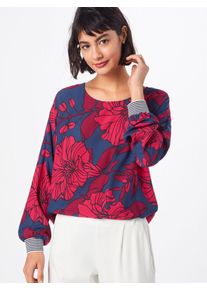 Cartoon, Damen Bluse, Blau / Rot