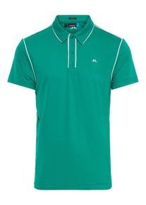 J. Lindeberg J.Lindeberg, Herren Poloshirt 'Tomi', Gr&uuml;n / Wei&szlig;