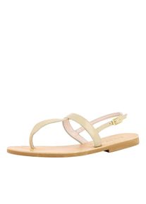 Evita, Damen Sandale, Beige