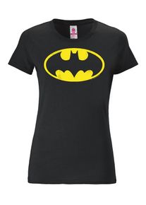 logoshirt, Damen T-Shirt 'Batman', Gelb / Schwarz