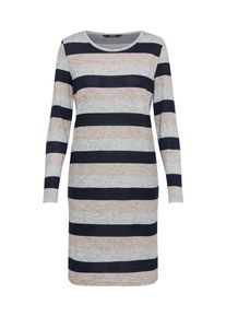 Only, Damen Strickkleid, Navy / Hellgrau / Rosa