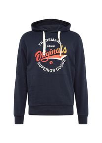 Jack & Jones JACK & JONES, Herren Sweatshirt 'Summertime', Dunkelblau / Orange / Weiß