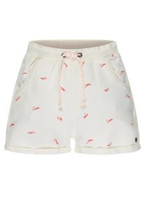 PETROL INDUSTRIES, M&auml;dchen Shorts, Orangerot / Wollwei&szlig;