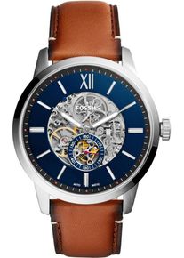 Fossil, Herren Automatikuhr 'TOWNSMAN', Braun / Silber