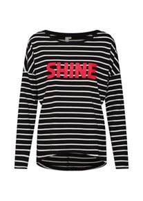 Q/S Designed By, Damen - Shirts & Tops 'T-Shirt langarm', Schwarz