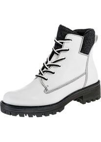 Tamaris, Damen Stiefelette, Schwarz / Weiß