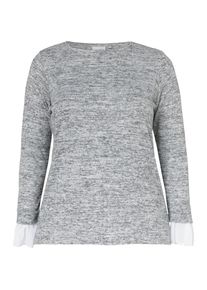 JUNAROSE, Damen Langarmbluse, Grau