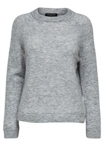 Selected Femme, Damen Strickpullover, Graumeliert