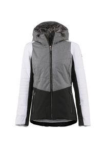 Luhta, Damen Skijacke 'BEEDA', Hellgrau / Schwarz / Weiß