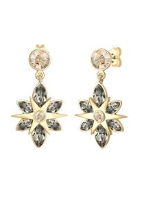 Elli Premium, Damen Ohrringe 'Astro', Gold / Silbergrau