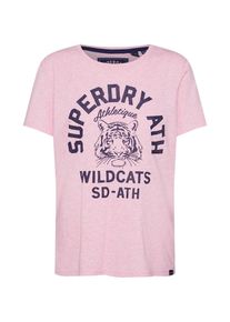 Superdry, Damen Shirt 'SD MASCOT ENTRY TEE', Rosa